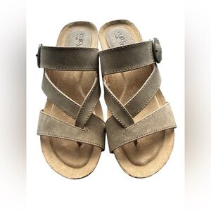 Eurosoft by Sofft Emrie Sandals 6 Women's Luggage Brown Like New